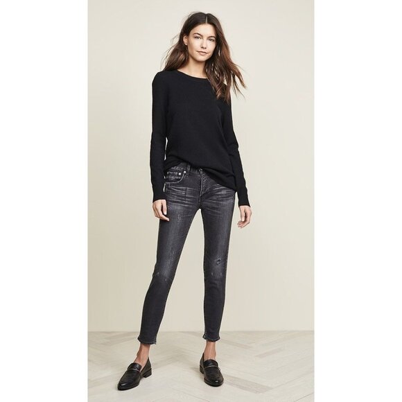 Moussy Vintage Velma Skinny Jeans in Washed Black - Picture 4 of 7